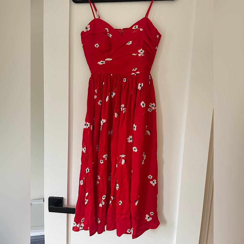 BNWT Bardot Red Poppy Floral Dress sz xs